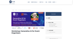 「イベント主催者のための生成AI」のワークショップが開催