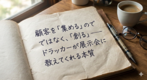 顧客を「集める」のではなく、「創る」──ドラッカーが展示会に教えてくれる本質