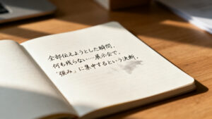 全部伝えようとした瞬間、何も残らない──展示会で「強み」に集中するという決断